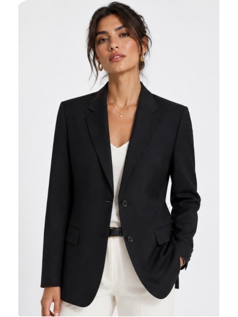 Alexander McQueen Black Blazer Jacket Size 40/10 20.5in P to P
